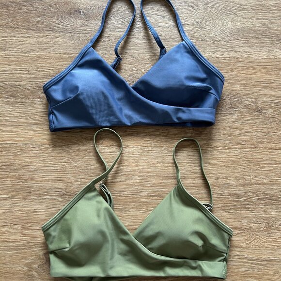SHEIN Other - Lot of 2 Shein Bikini Tops Women’s Size Small Adjustable Straps Mix & Match Tops